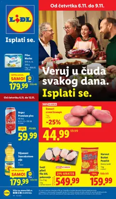 Pregled Lidl kataloga - važi od 06.11.2025