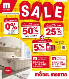 Vorschau von dem Prospekt des Geschäftes Möbel Martin, gültig ab dem 14.01.2026