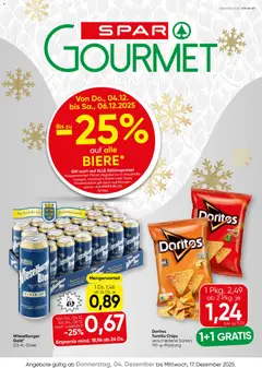 Vorschau der Angebote: SPAR Gourmet Burgenland gültig ab 04.12.2025