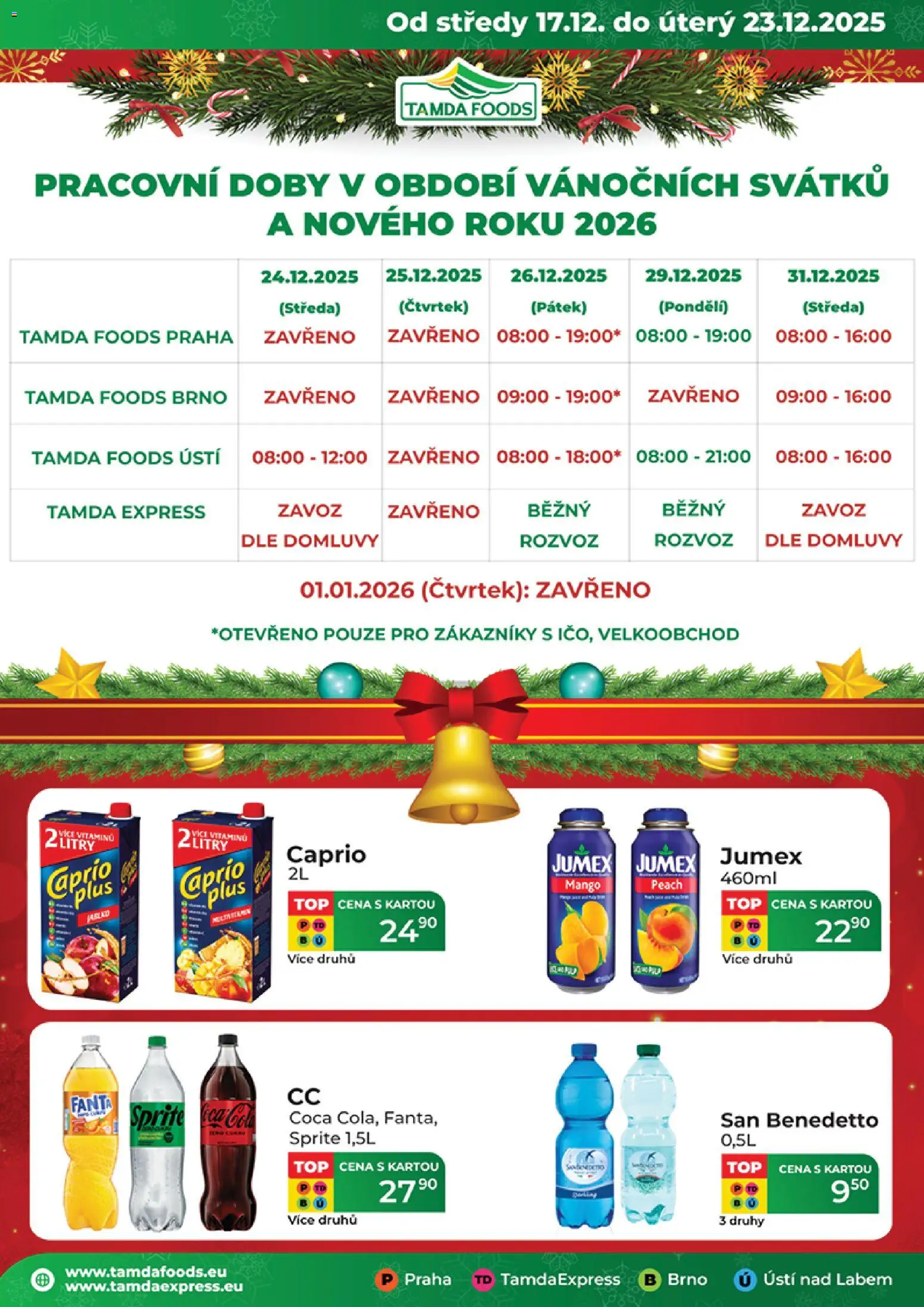 Náhled nabídky: Tamda Foods Leták platný od 17.12.2025