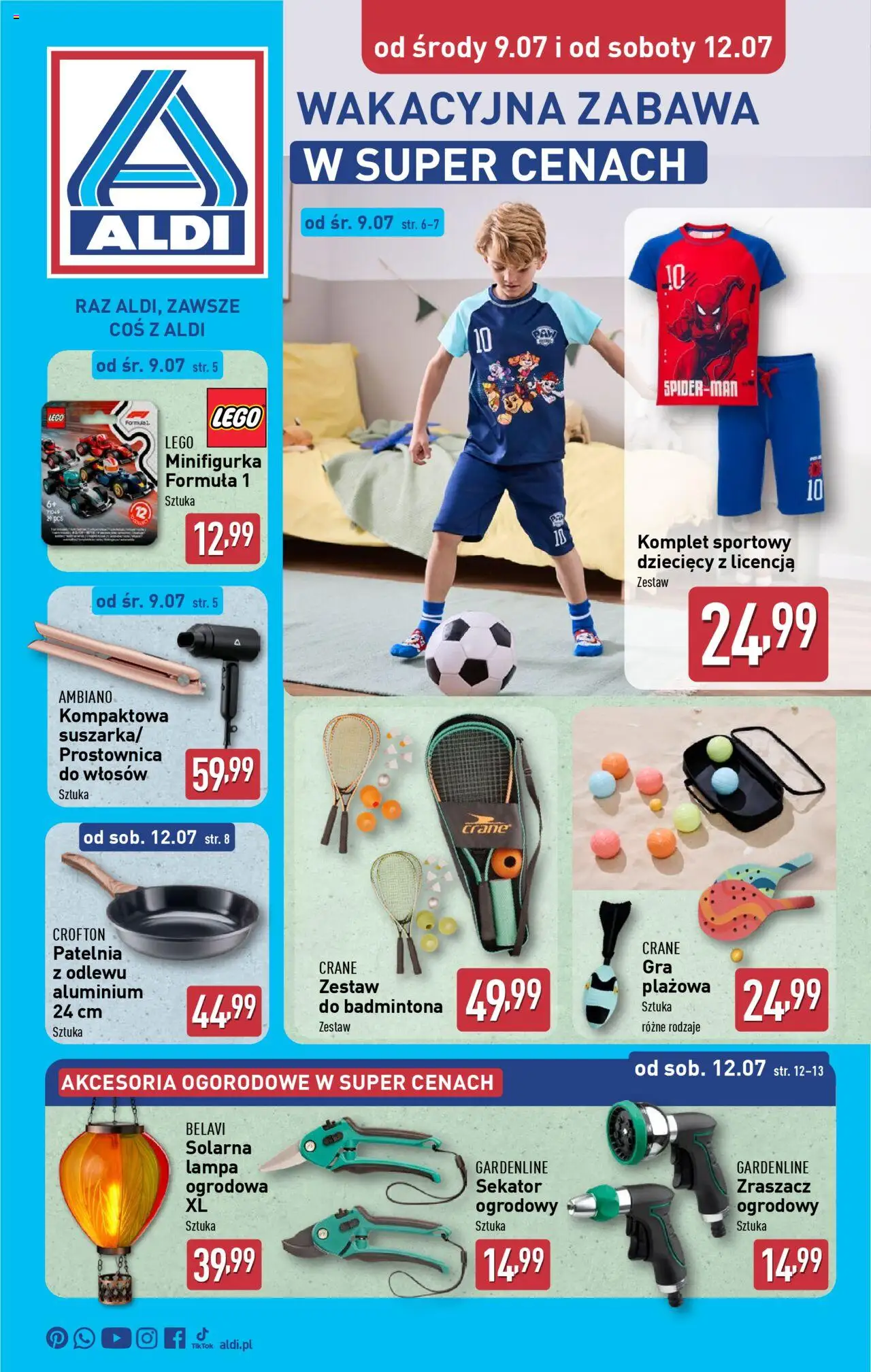Aldi Hity od Środy i od Soboty od 09.07.2025 - Nowa Gazetka - Numer strony 1