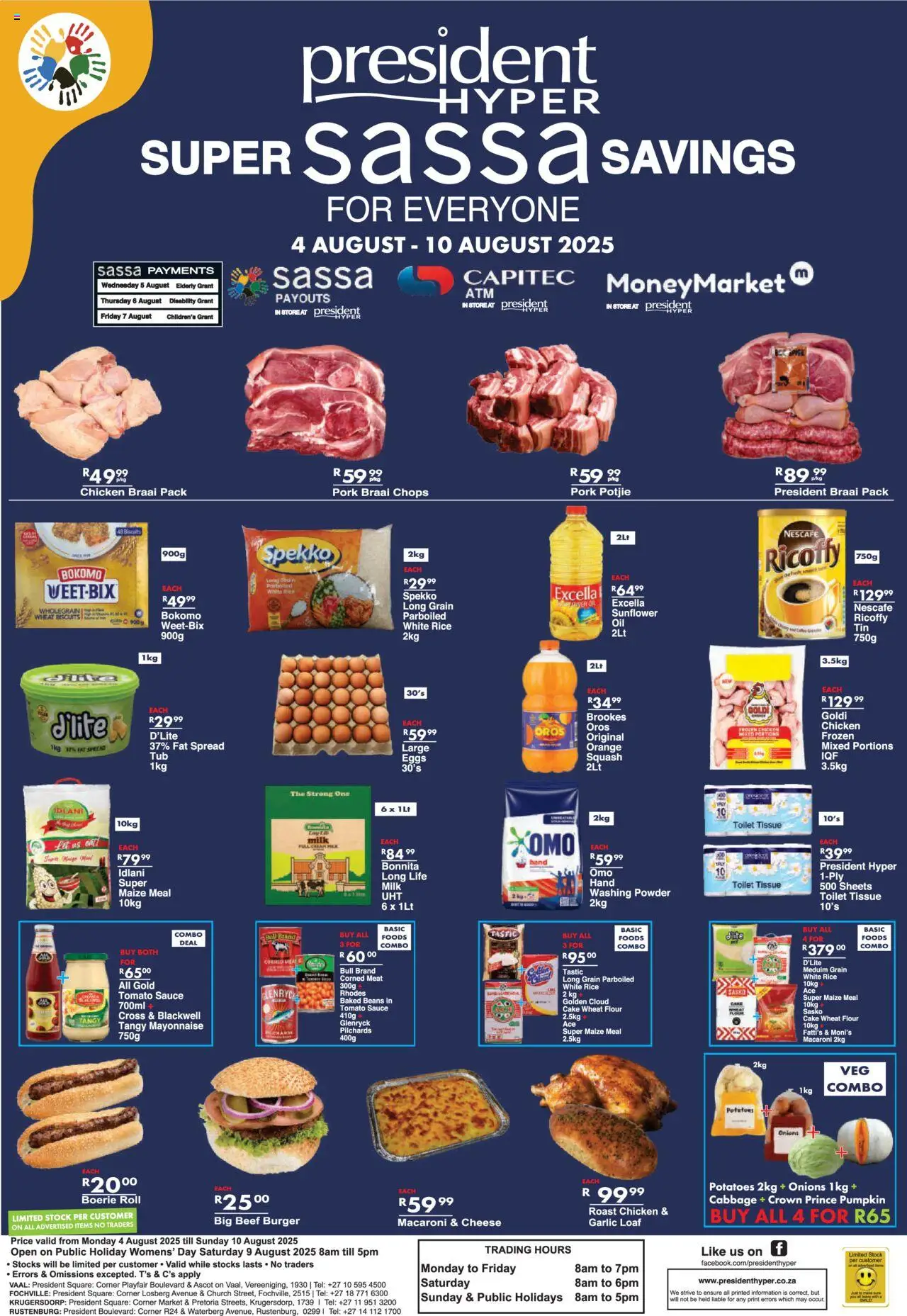 President Hyper Super Sassa Savings from 04/08 - 10/08/2025 > Promotions