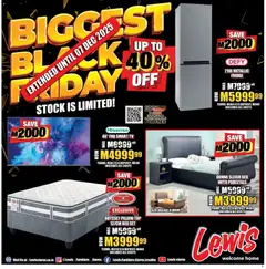 Preview of Lewis Stores flyer valid from 01/12/2025
