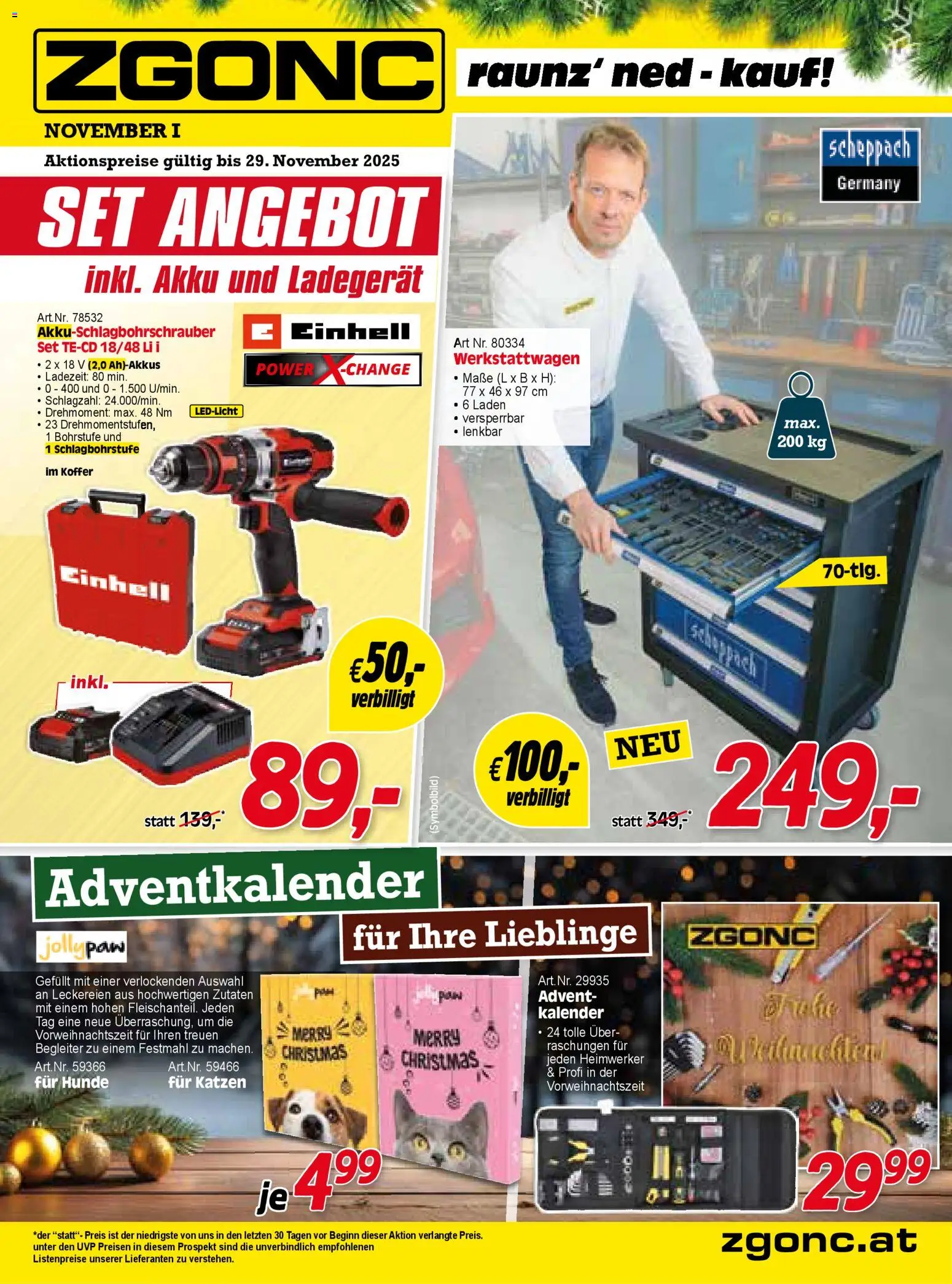 Vorschau der Angebote: Zgonc Flugblatt November I 2025 gültig ab 30.10.2025