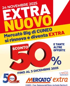 Anteprima dell'opuscolo Volanino Extra Nuovo - Cuneo dal negozio Mercatò valido da 24/11/2025