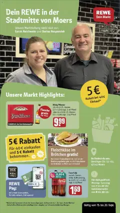 Vorschau von dem Prospekt des Geschäftes Rewe, gültig ab dem 14.09.2025