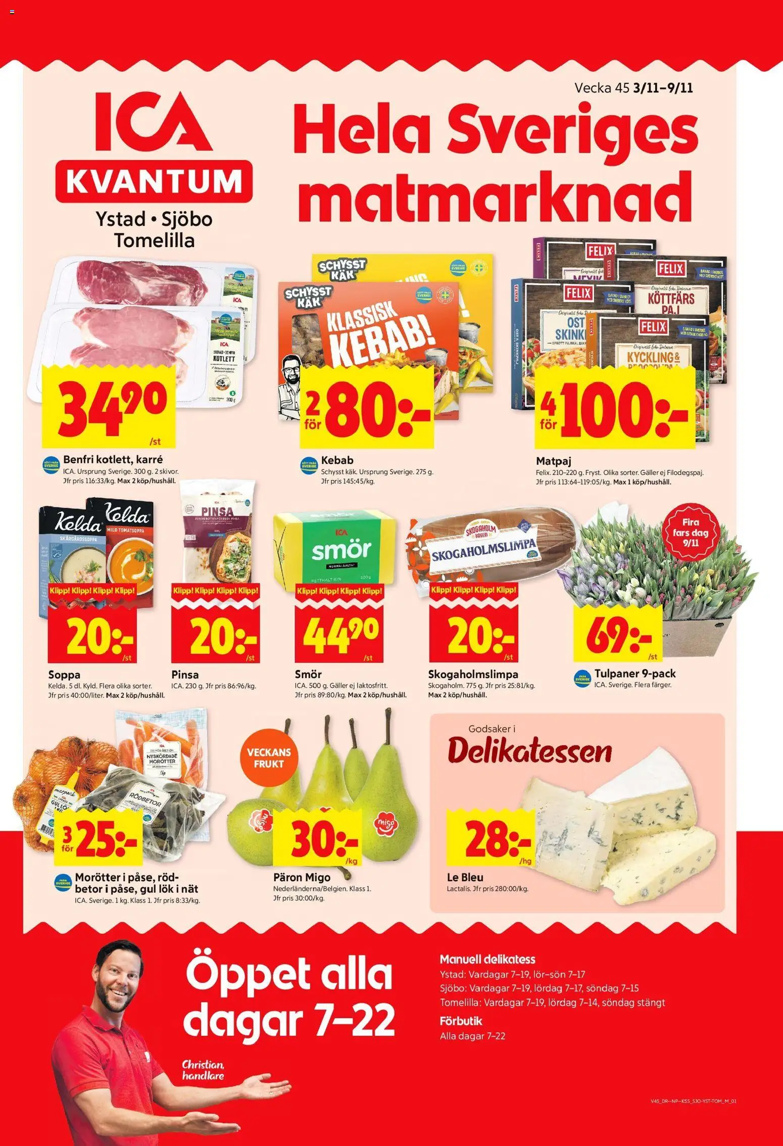 Förhandsgranska reklamblad Sjöbo från butik ICA Kvantum gäller från 03/11/2025