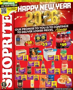 Preview of Shoprite flyer valid from 29/12/2025