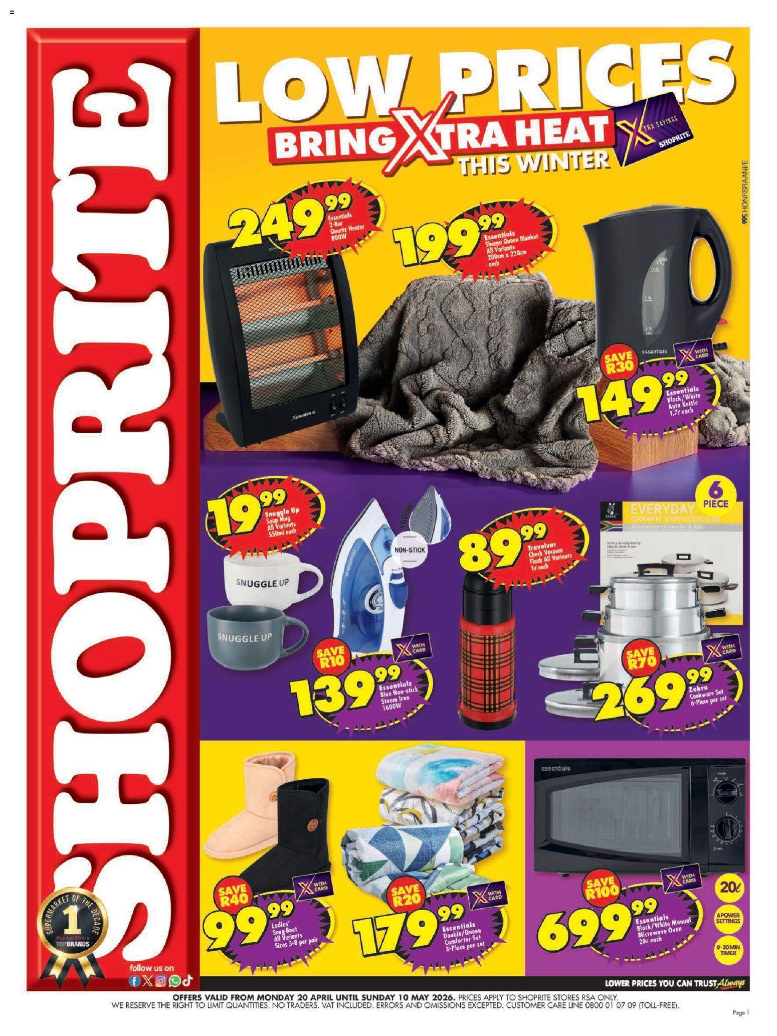 Shoprite latest specials 20/04