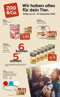 Vorschau von dem Prospekt des Geschäftes Zoo & co, gültig ab dem 01.09.2025