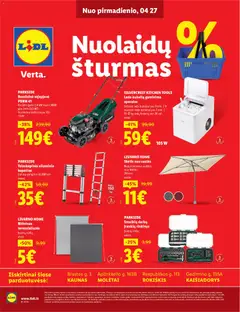LIDL parduotuvės leidinio LIDL leidinys - Nuolaidų šturmas galiojančio nuo 2026.04.27 peržiūra