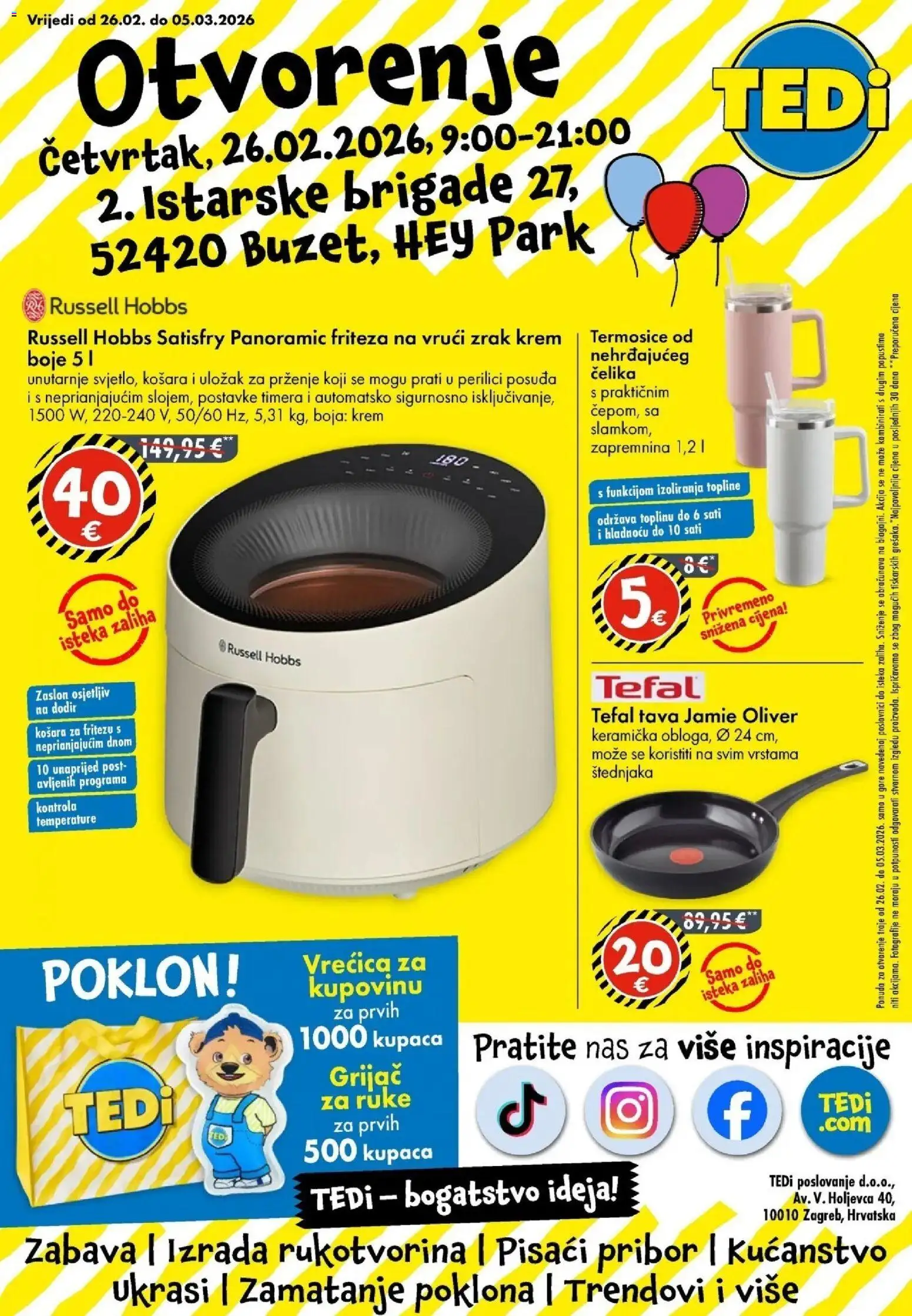 Pregled letka TEDi katalog do 28.02.2026 trgovine TEDi vrijedi od 21.02.2026