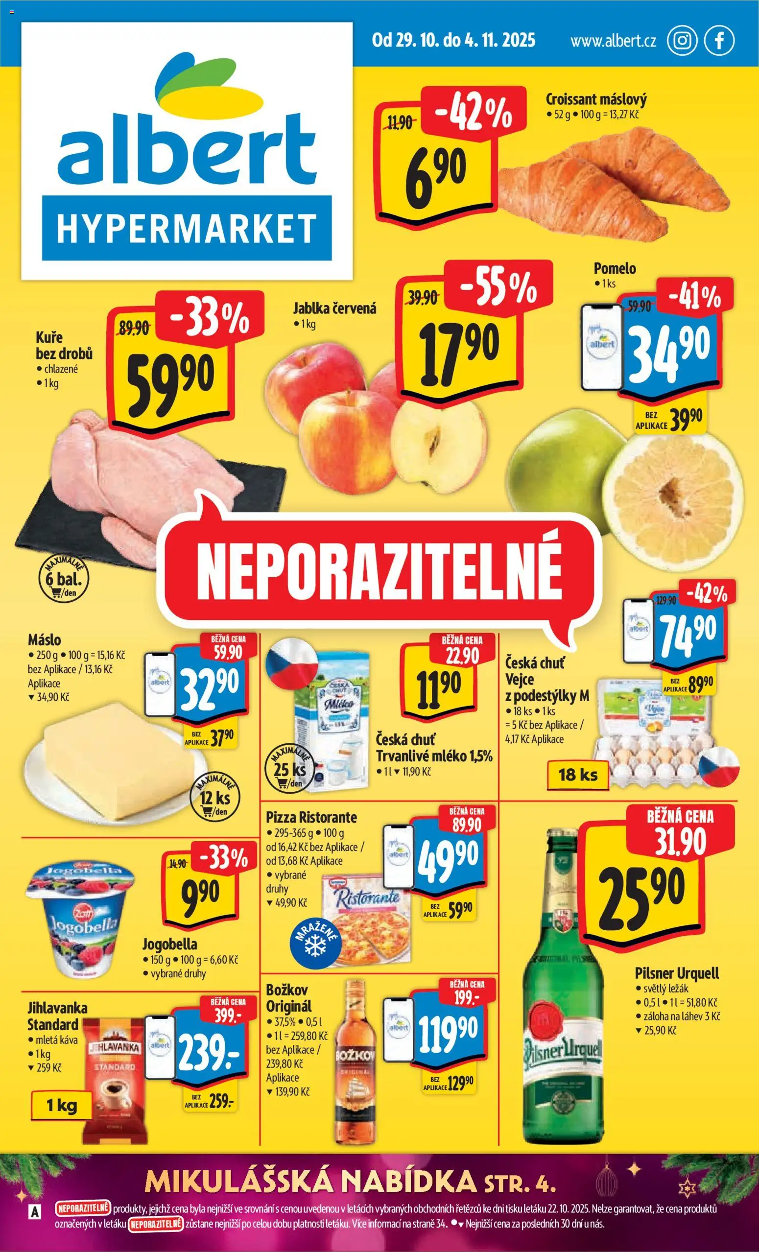  ALBERT leták od 29.10.2025 - Akční leták "Hypermarket"