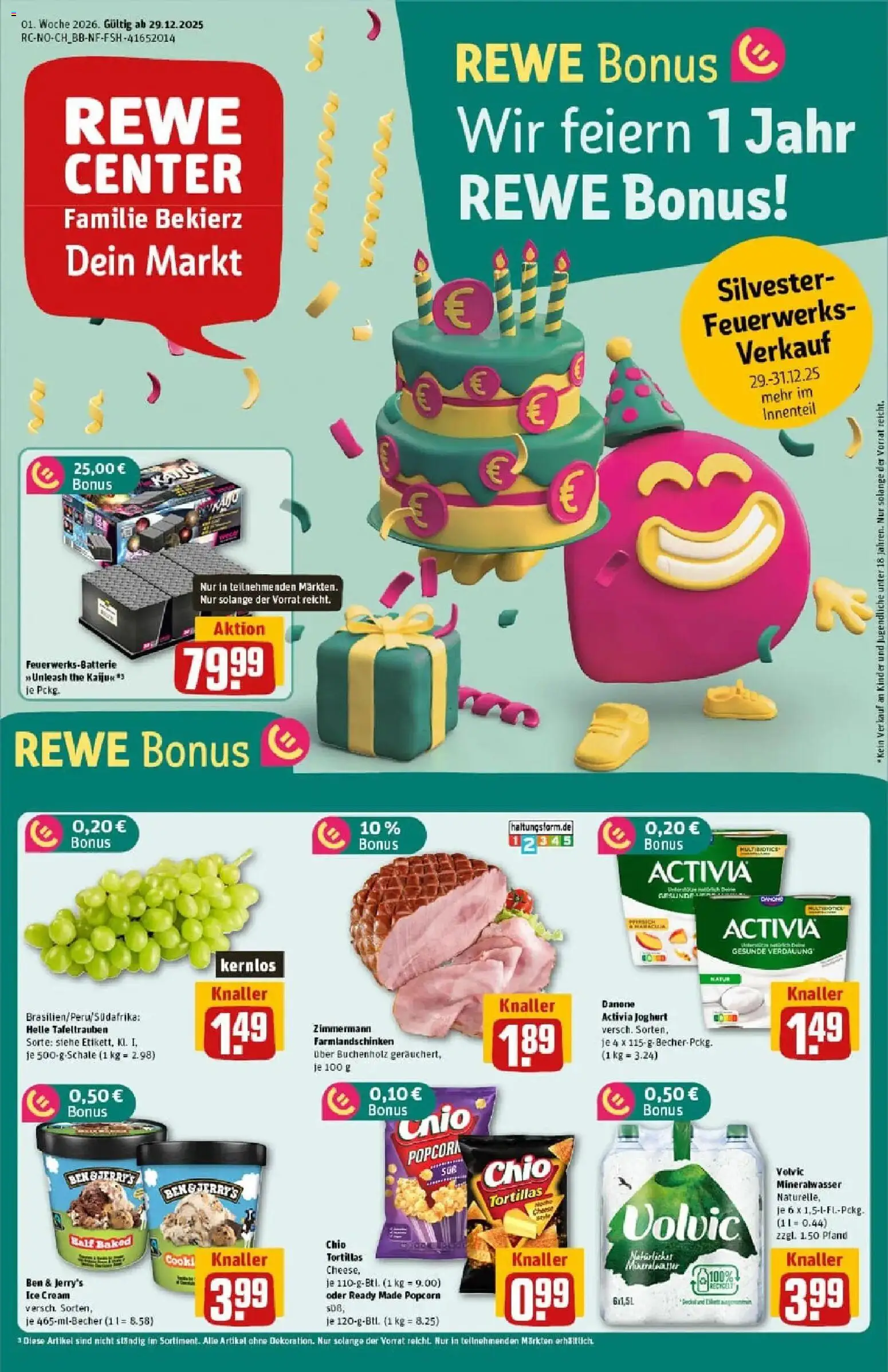 Vorschau von dem Prospekt des Geschäftes Rewe, gültig ab dem 29.12.2025