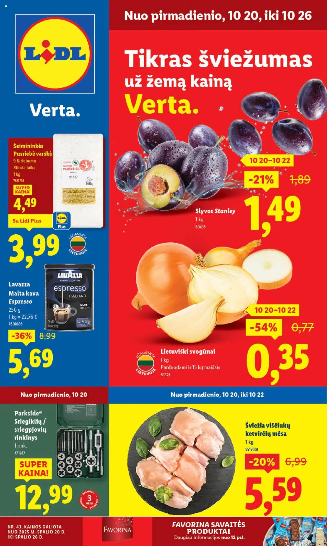 LIDL leidinys galioja nuo 2025.10.20 – puslapio numeris 1