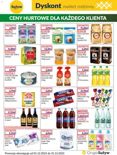 Pogląd gazetki "Dyskont" ze sklepu Sużyw ważnej od 01.12.2025