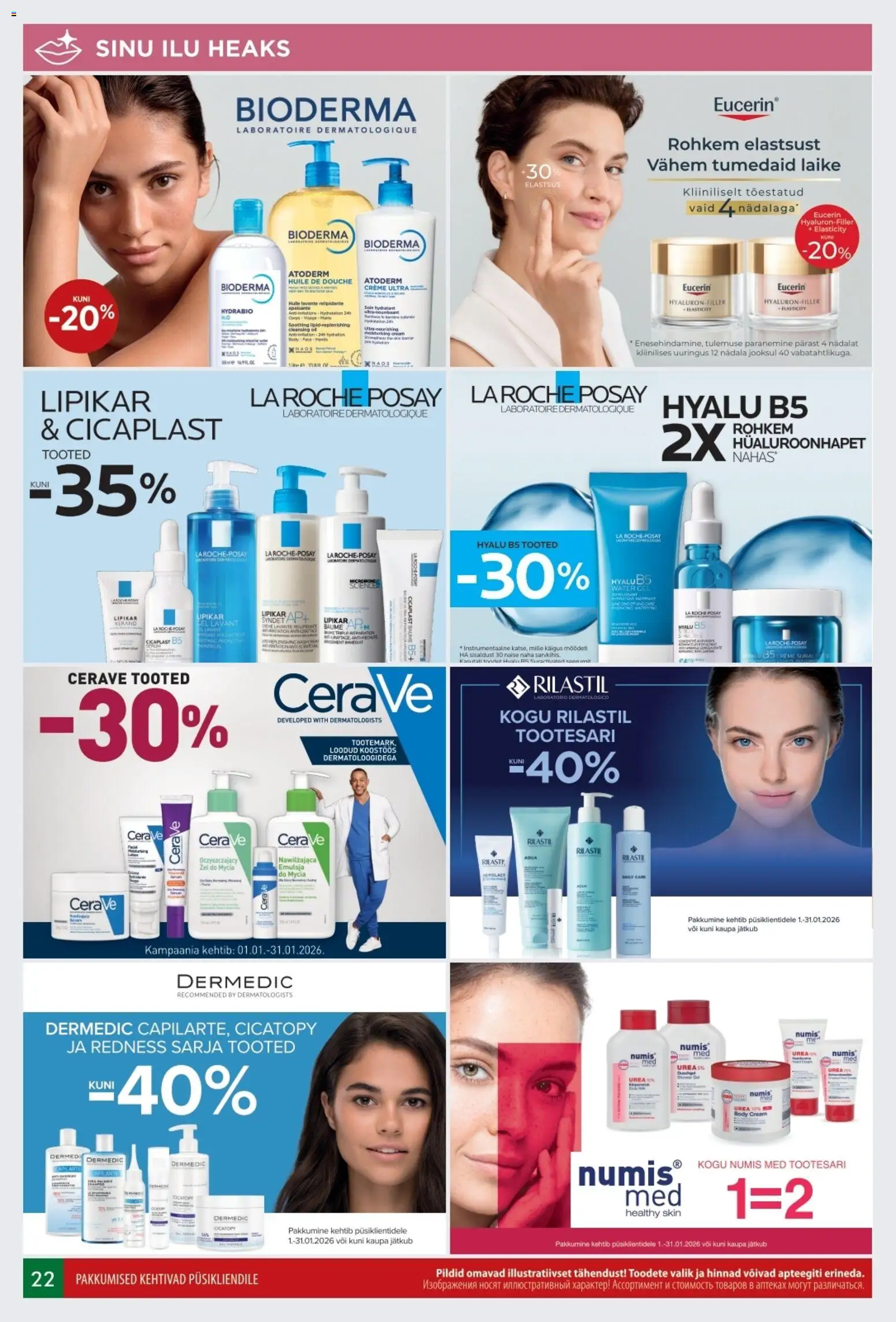 Euroapteek kliendilehe eelvaade alates 2026.01.01