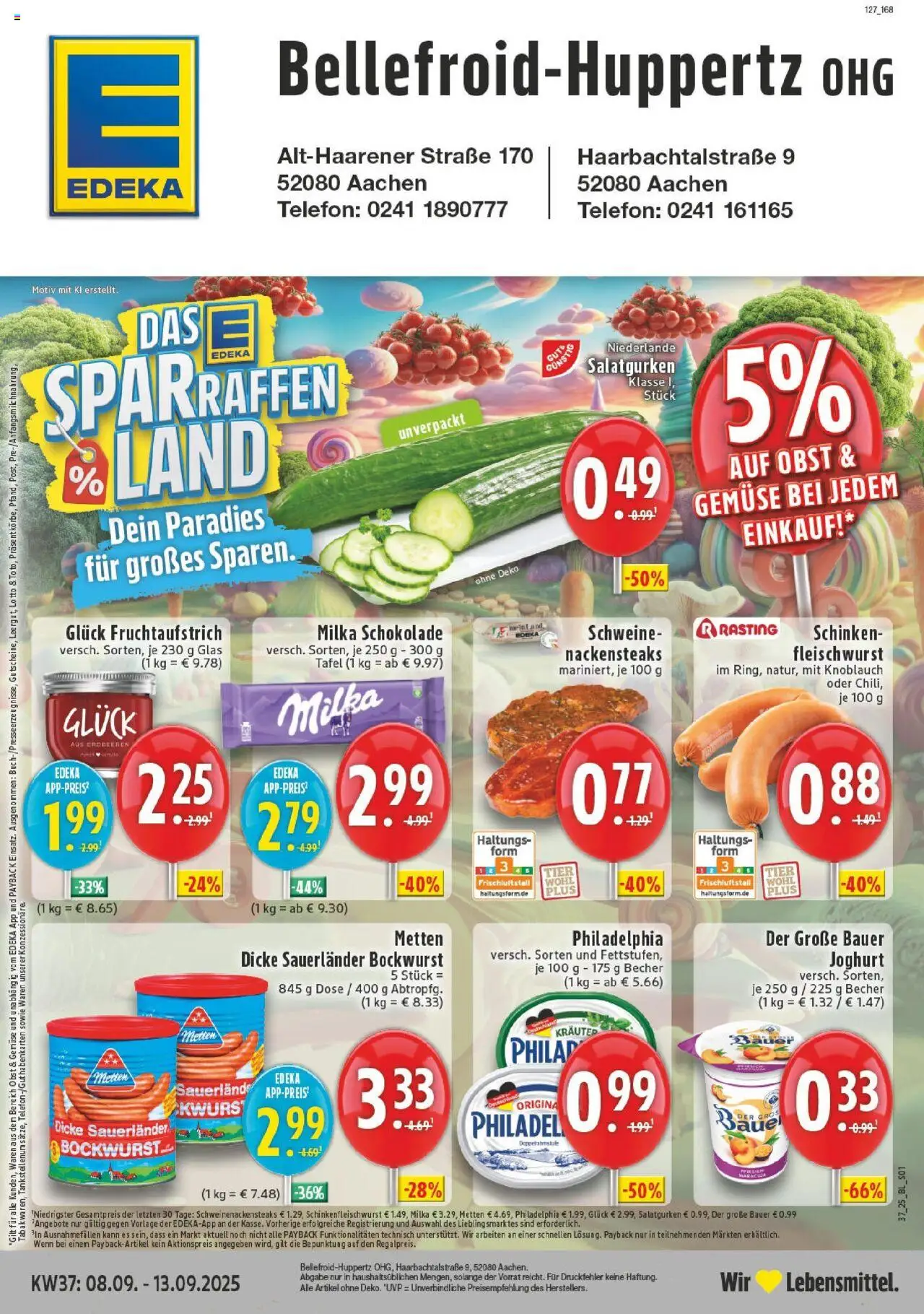 EDEKA Prospekt ab 07.09.2025 - Prospekt Aachen-Haaren Online