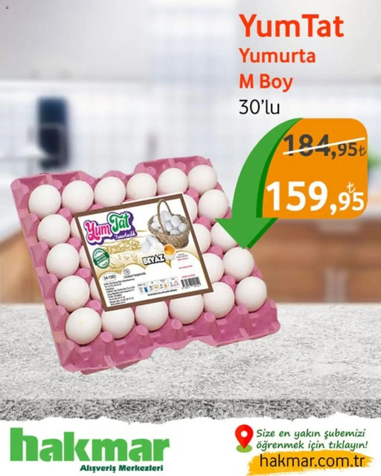 Hakmar Katalog Sadece 4 Gün (03 - 06 Ekim 2025) - Sayfa numarası 1 - Yumurta