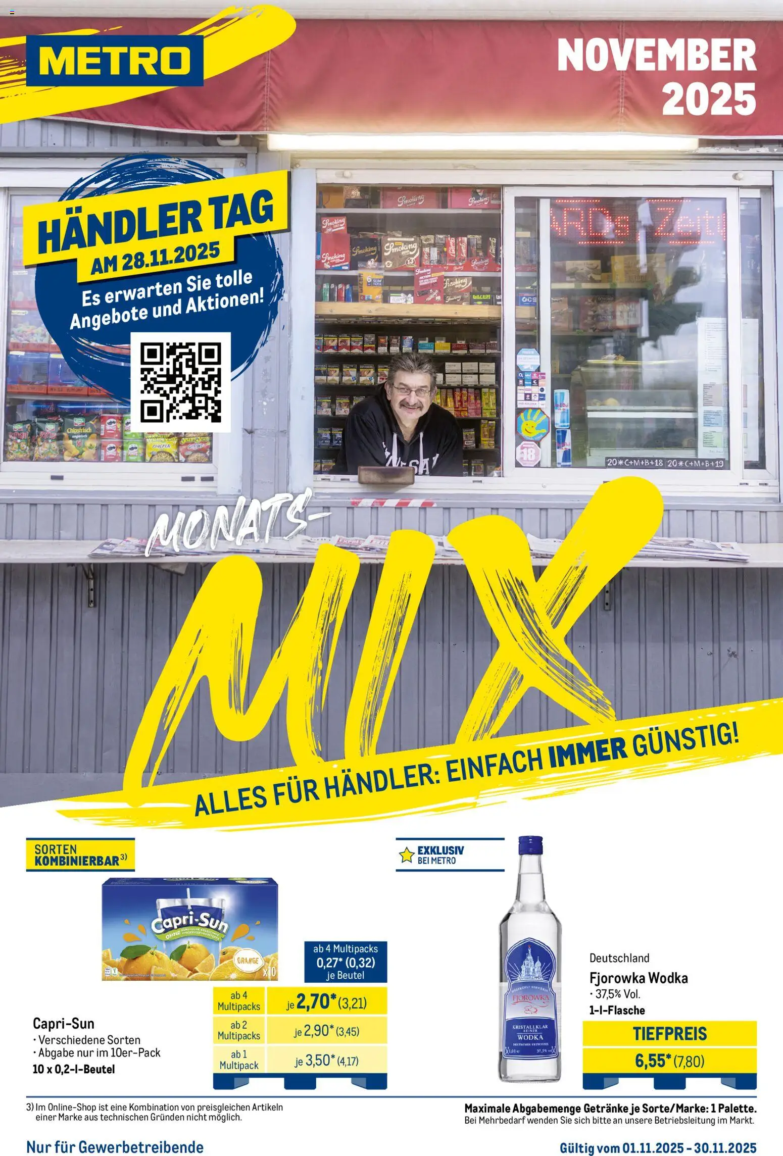 Metro Prospekt ab 01.11.2025 - Monats-Mix