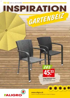 Vorschau des Merkblatts Aktionen Garten Chavannes, Matran, Genf, Sitten vom Shop Aligro gültig von 02.03.2026 bis 07.03.2026