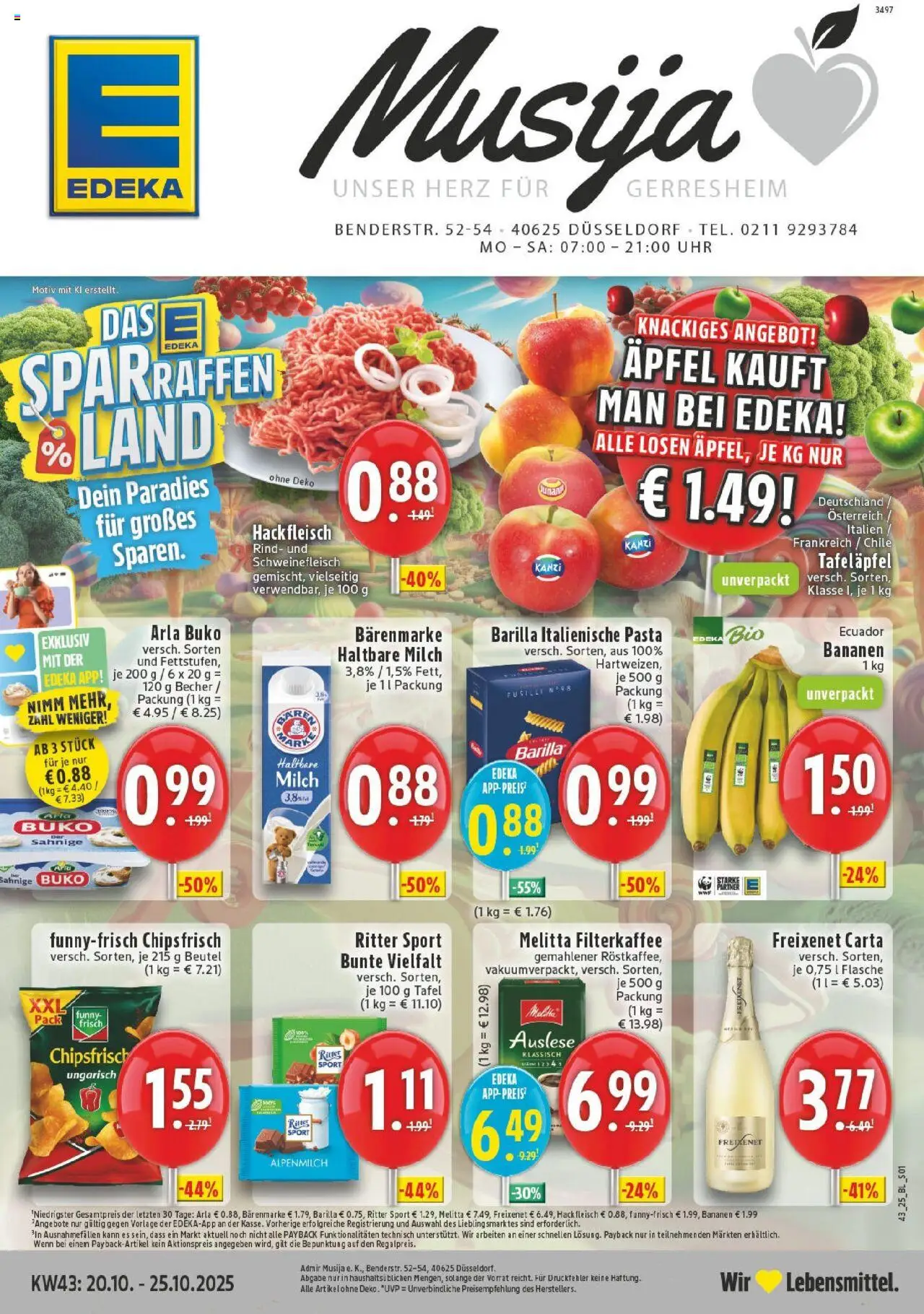 EDEKA Prospekt ab 19.10.2025 - Prospekt Düssseldorf Online