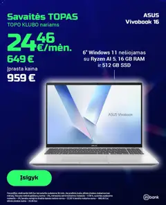 TOPOcentras parduotuvės leidinio Leidinys galiojančio nuo 2026.02.04 peržiūra