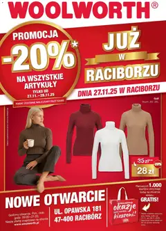 Pogląd gazetki "Woolworth: Już w Racibórz!" ze sklepu Woolworth ważnej od 06.12.2025