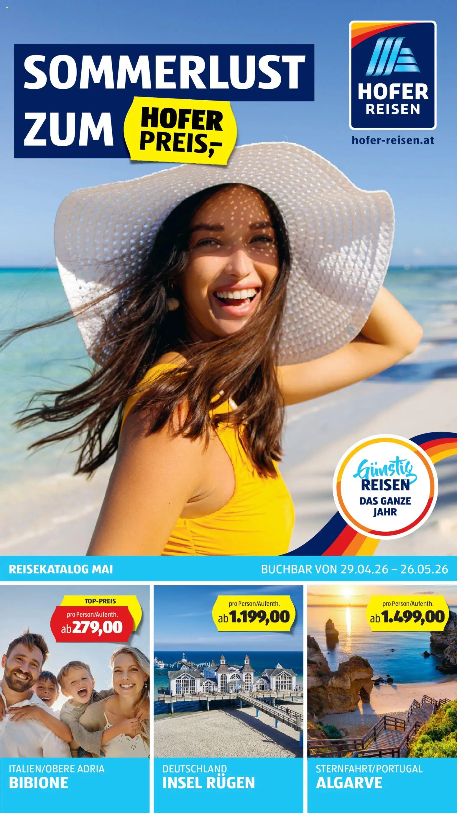 Vorschau der Angebote: Hofer Hofer - Hofer Reisen Katalog gültig ab 29.04.2026