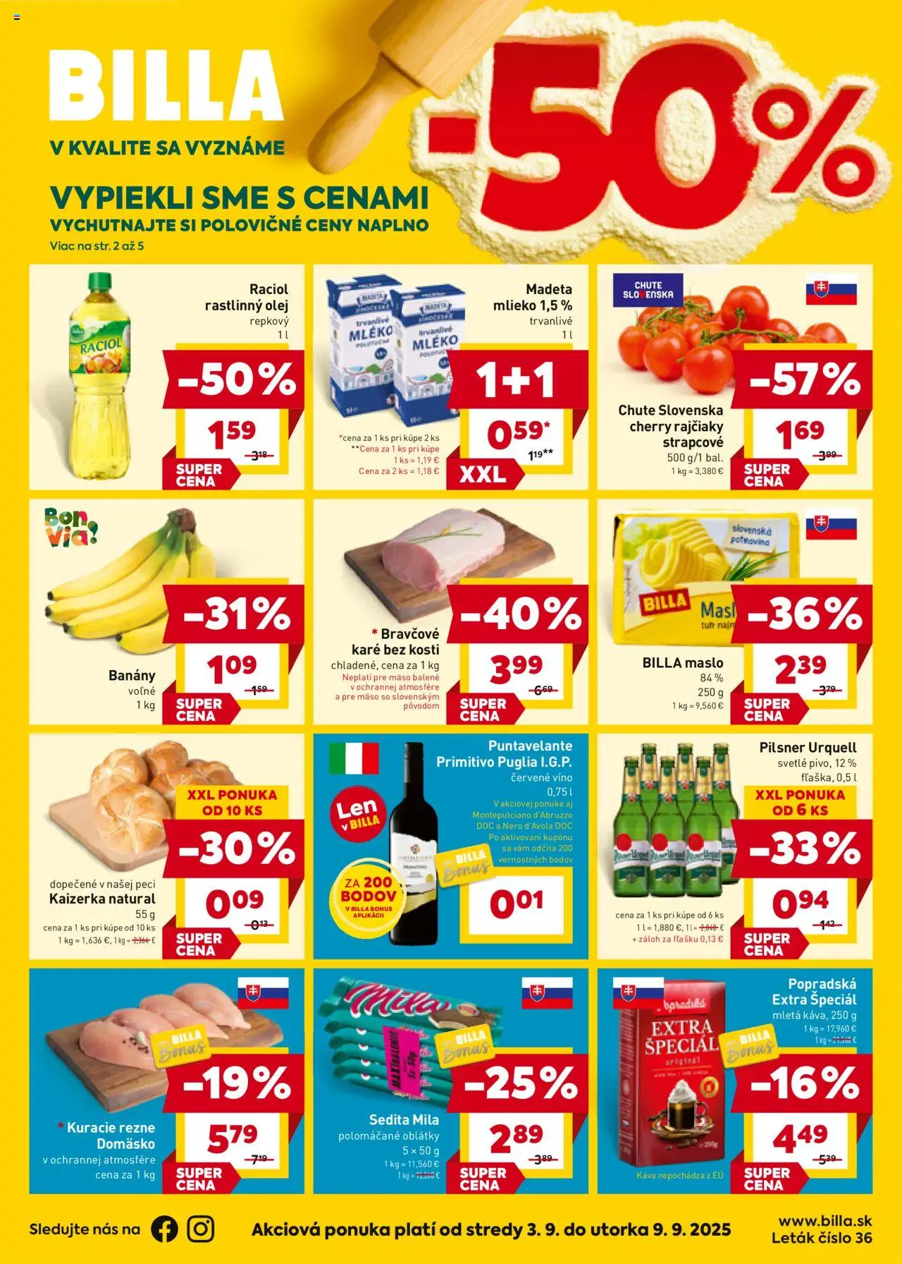 Billa leták od 03.09.2025 > Akčná ponuka online