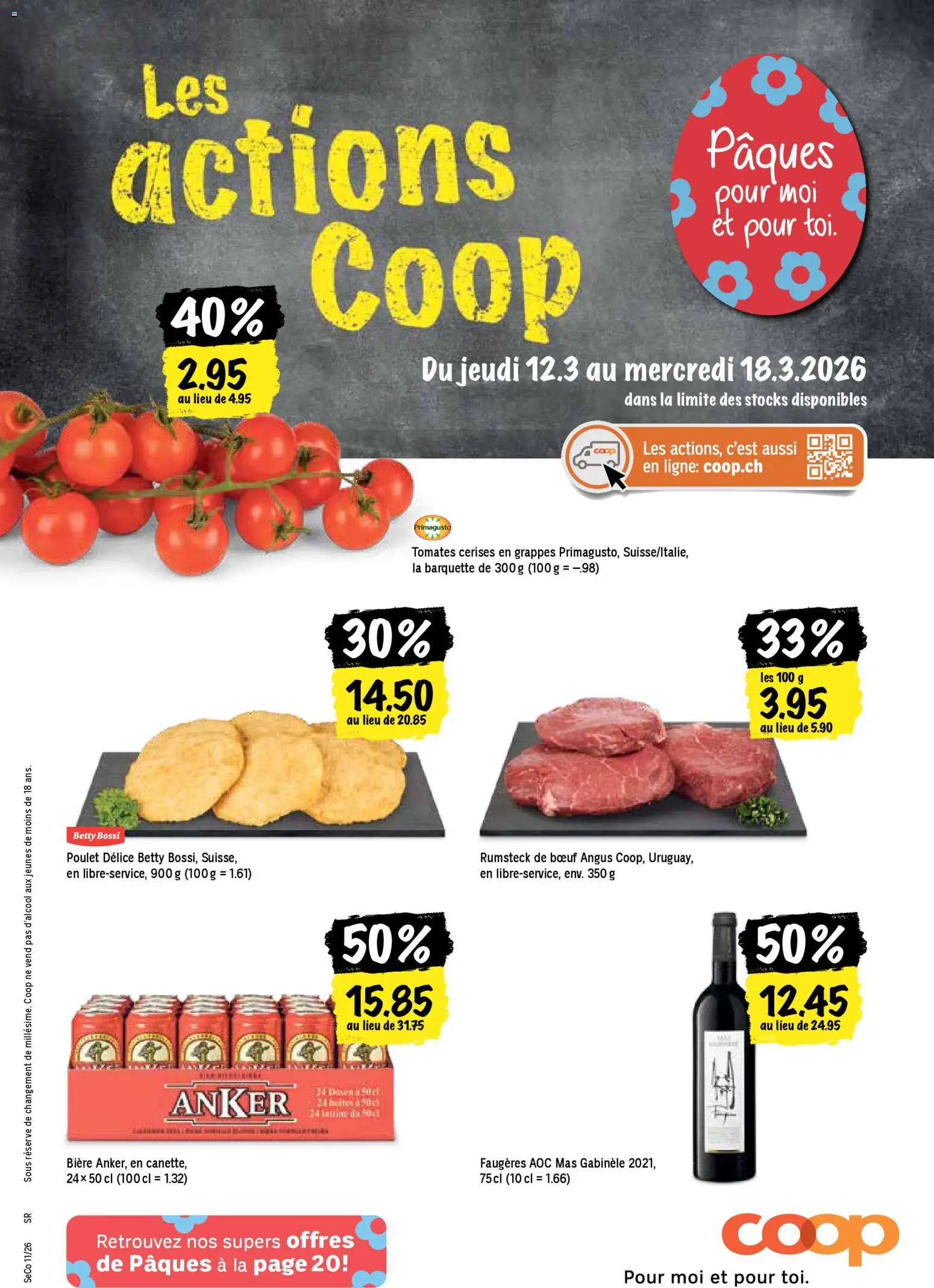Vorschau des Merkblatts Coop aktionen FR vom Shop Coop gültig von 12.03.2026 bis 18.03.2026