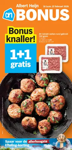 Prévisualisation de Folder week / de la semaine 8 du magasin Albert Heijn formulaire valide 16/02/2026