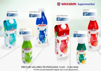 Previzualizarea de cataloage: Unicarm Catalog - Produse lactate valabil de la 12.02.2026