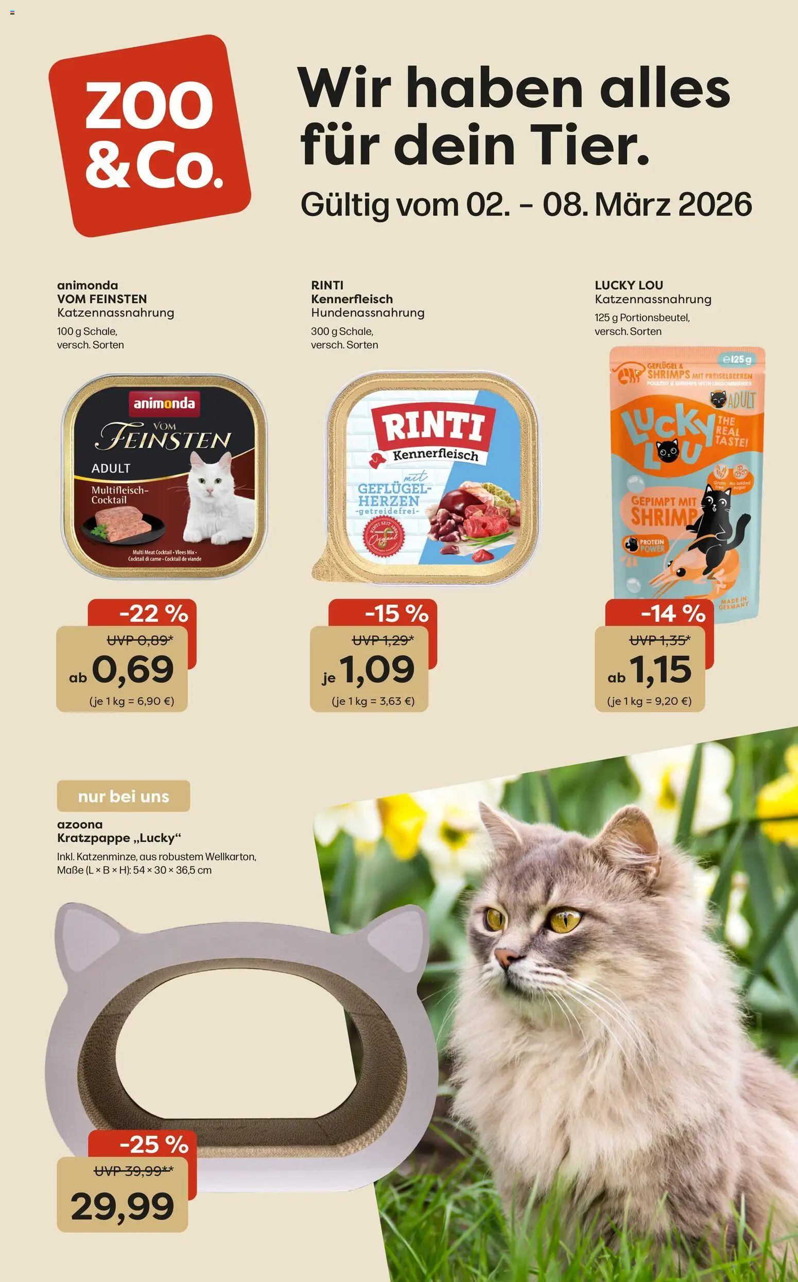 Vorschau von dem Prospekt des Geschäftes Zoo & co, gültig ab dem 02.03.2026