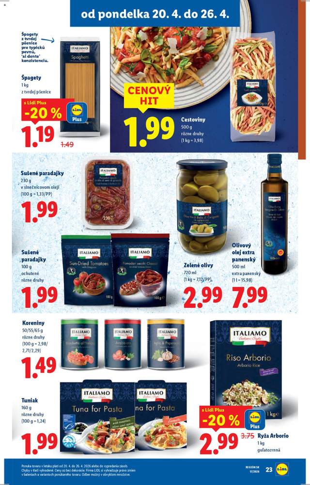 Nový Lidl leták od 20.04.