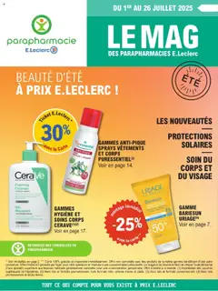 Prévisualisation de Parapharmacie du magasin E.Leclerc formulaire valide 01/07/2025