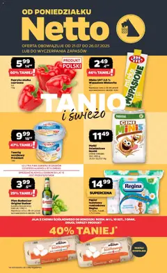 Pogląd gazetki "Gazetka spożywcza" ze sklepu Netto ważnej od 21.07.2025