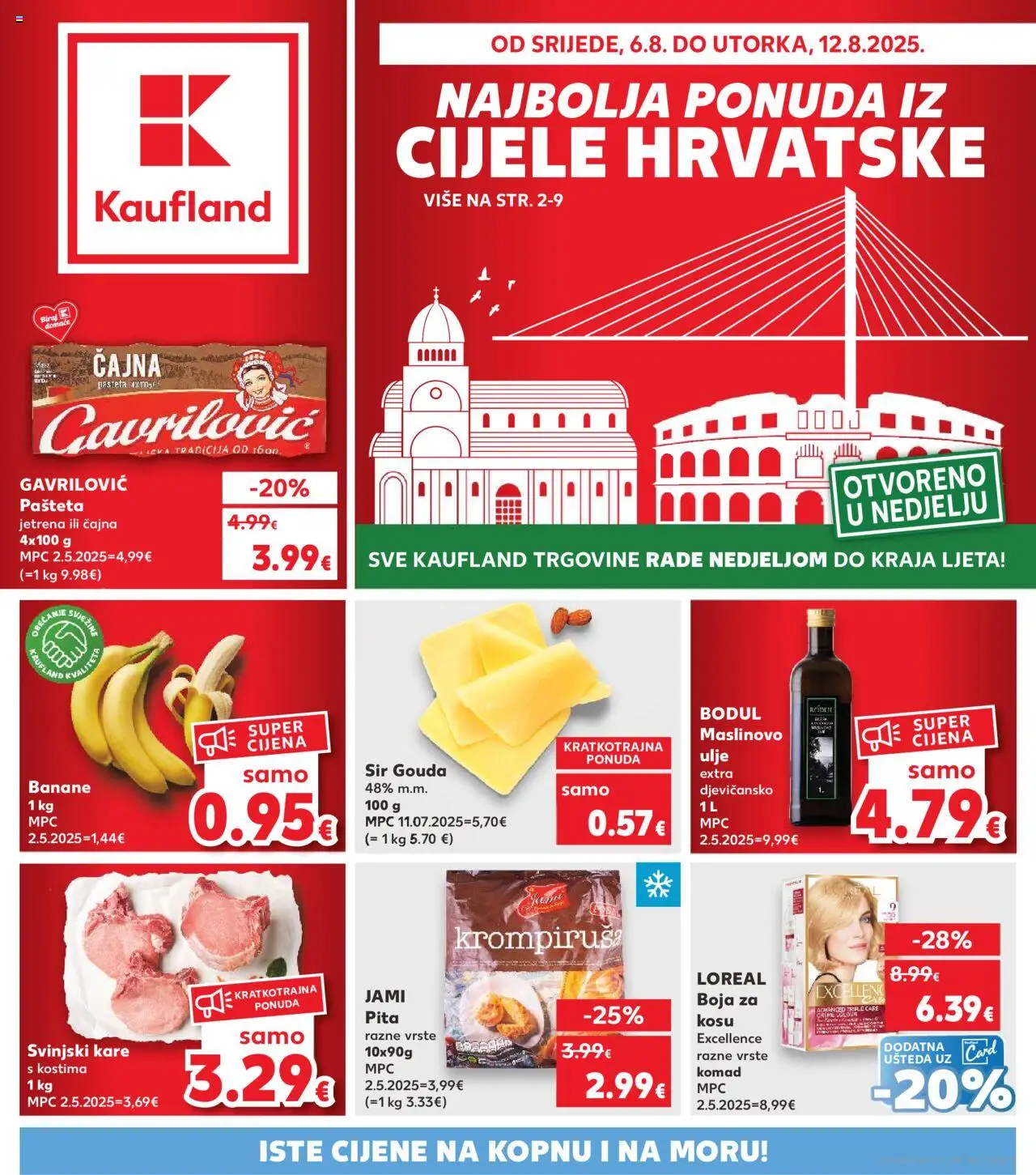 Kaufland aktualni Slavonski Brod vrijedi od 06.08.2025 - tjedna akcija broj stranice 1