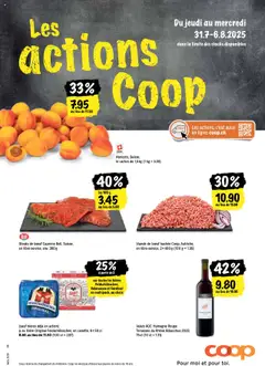 Vorschau des Merkblatts Les actions de la semaine vom Shop Coop gültig von 31.07.2025 bis 06.08.2025