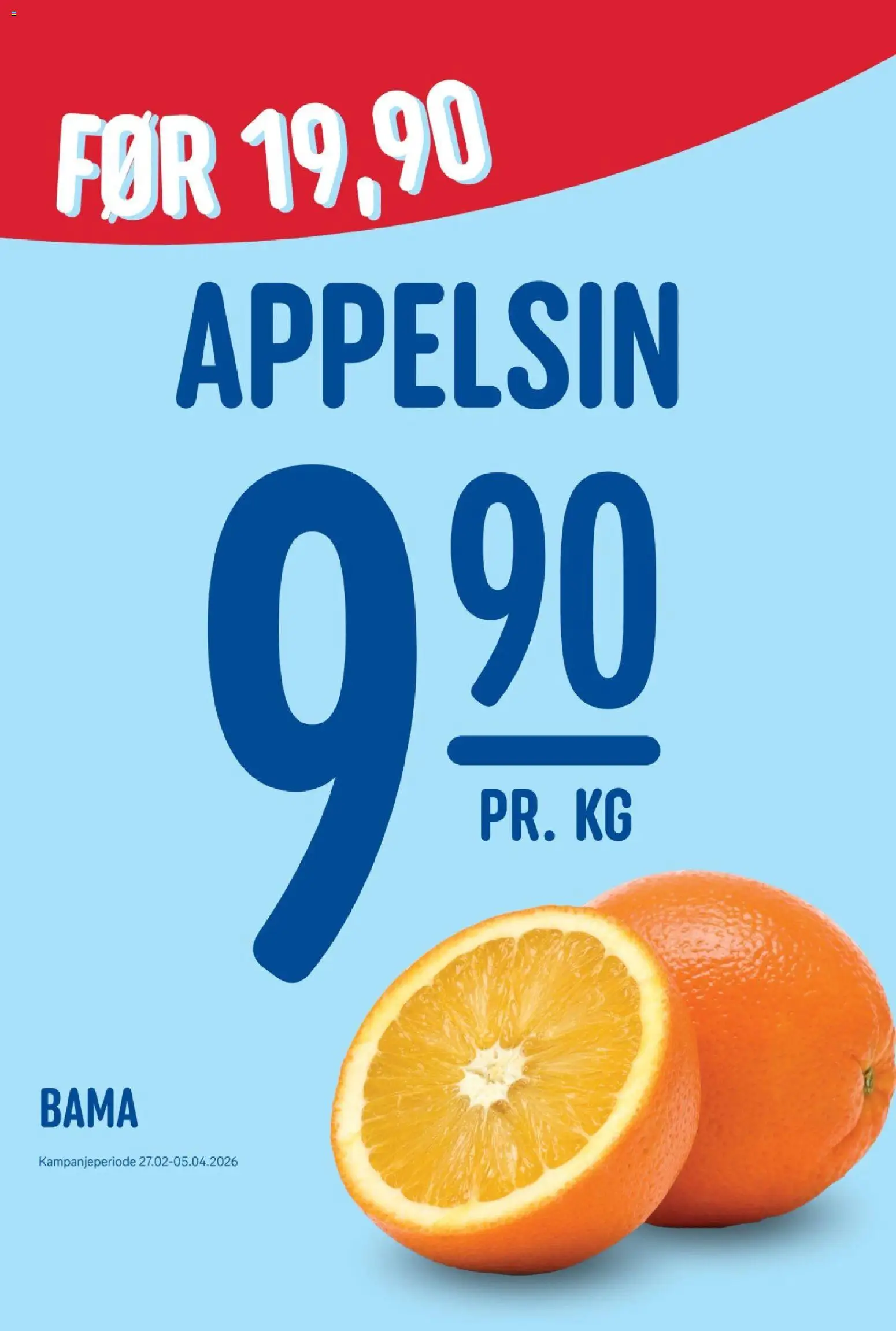 Forhåndsvis Rema 1000 Appelsin fra butikk Rema 1000 gyldig fra 27/02/2026