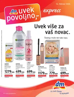 Pregled DM Drogerie kataloga - važi od 16.02.2026