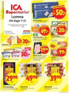 Förhandsgranska reklamblad Lomma från butik ICA Supermarket gäller från 09/03/2026