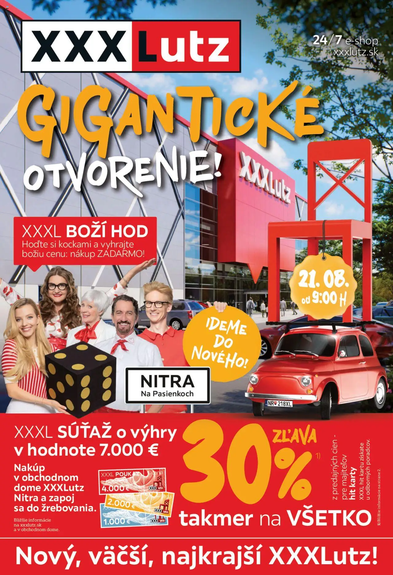 XXXLutz Gigantické otvorenie XXXLutz v Nitre (21.08. - 31.08.2025) - Akčná ponuka