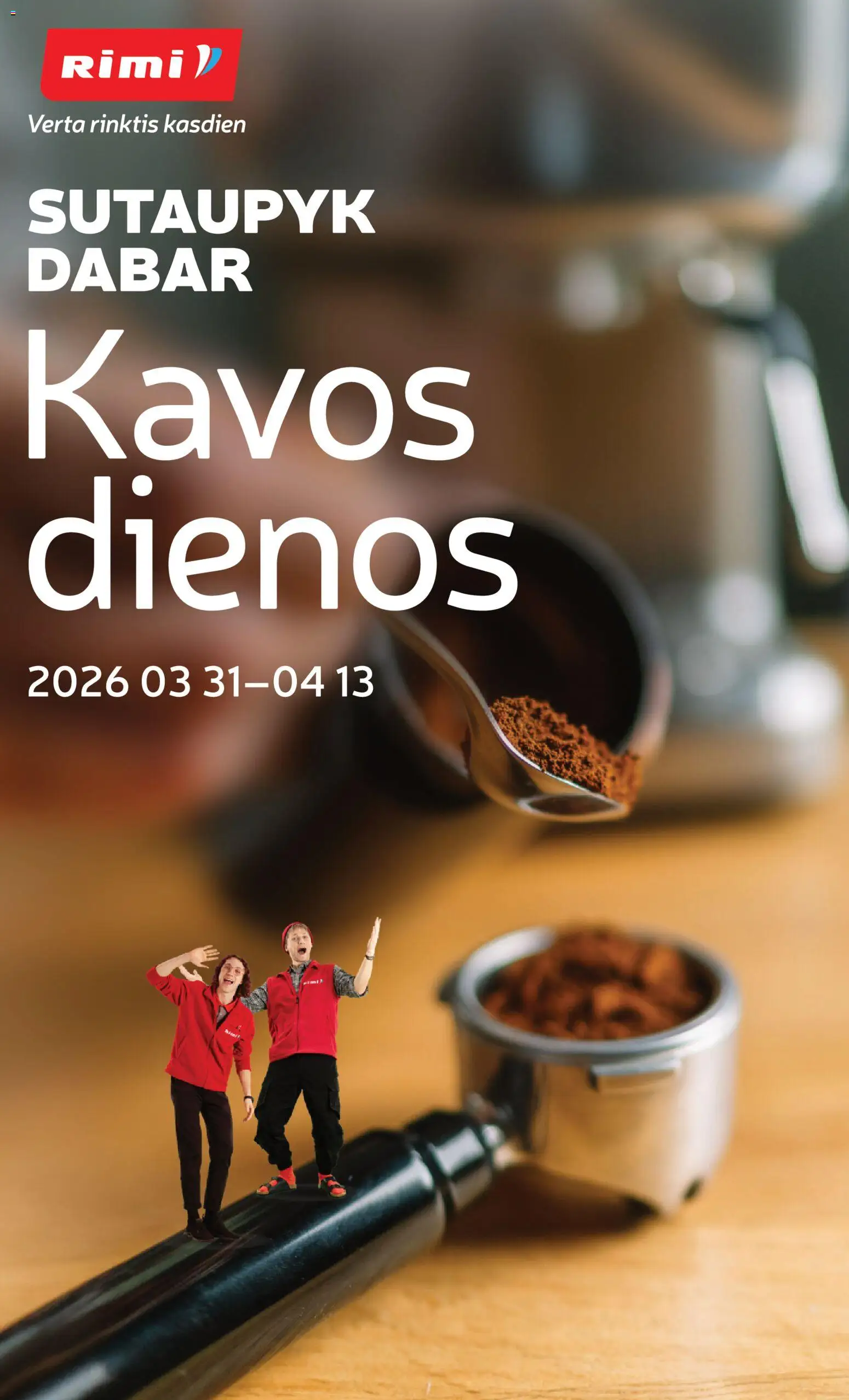 Rimi parduotuvės leidinio Rimi leidinys - Kavos dienos galiojančio nuo 2026.03.31 peržiūra