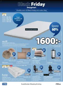 Förhandsgranska reklamblad Black Friday från butik JYSK gäller från 17/11/2025 | Sida : 8