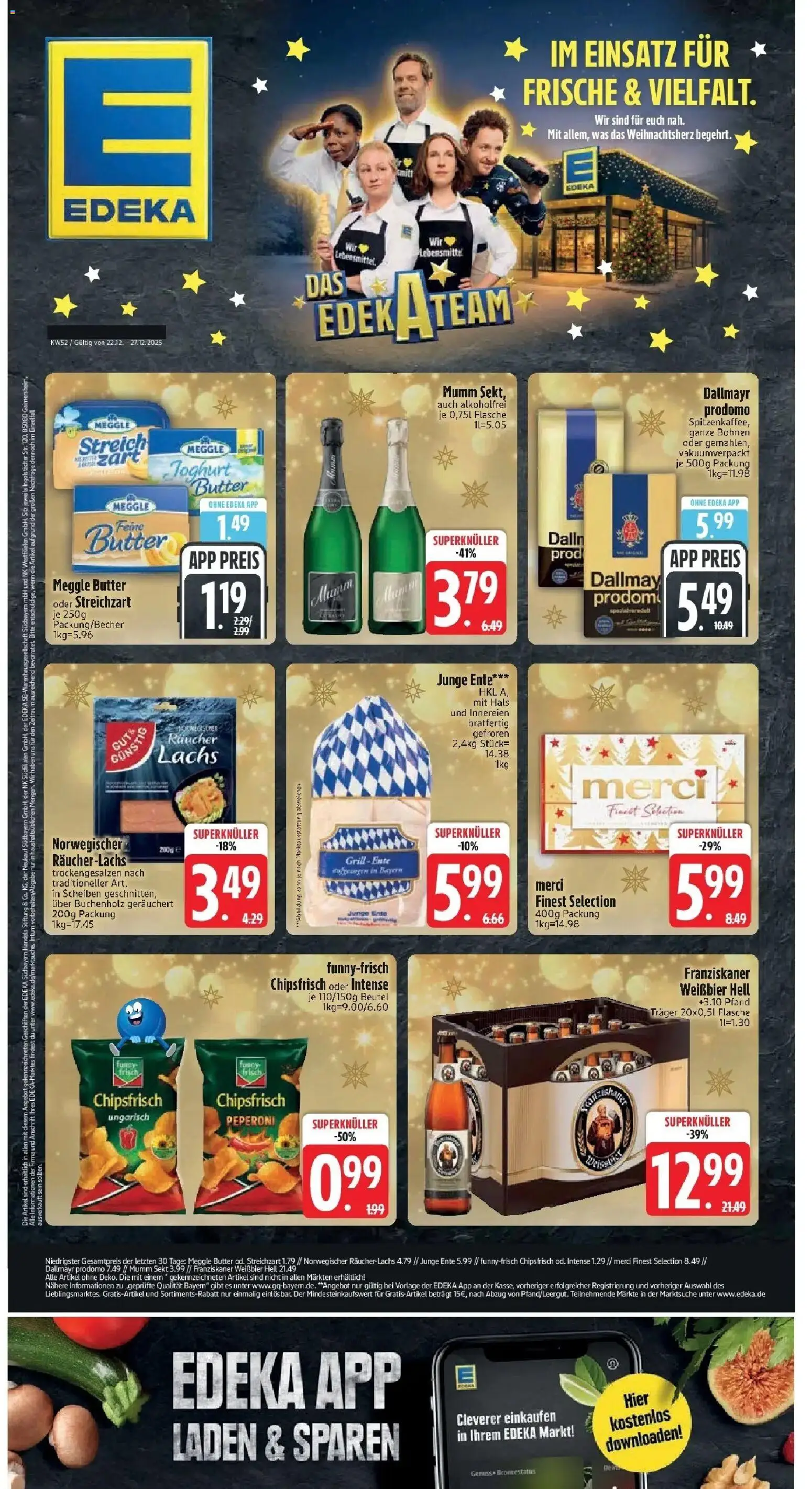 Vorschau von dem Prospekt des Geschäftes Edeka, gültig ab dem 21.12.2025