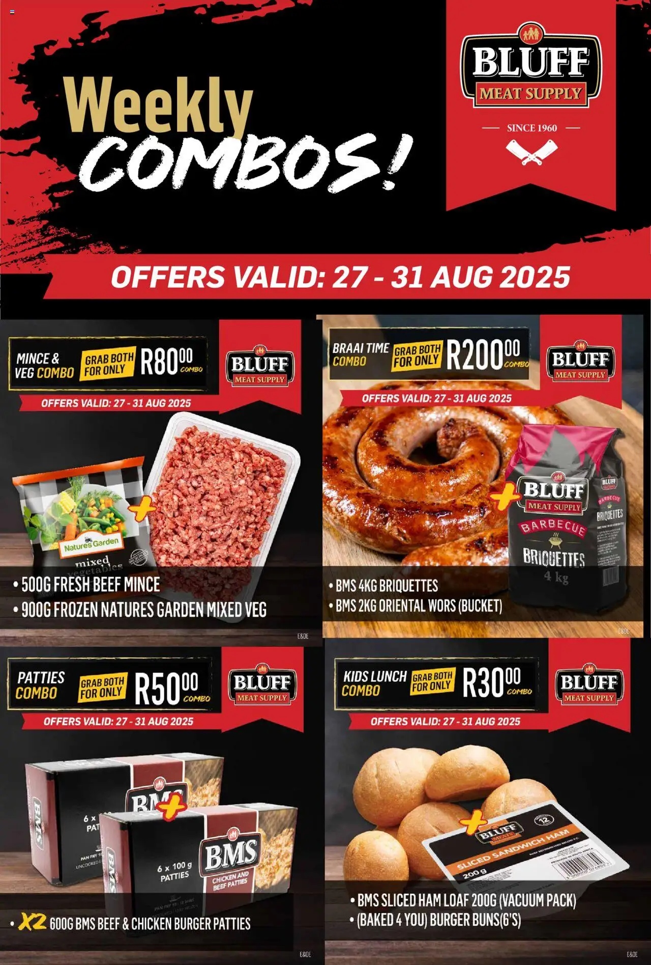 Bluff Meat Supply Weekly COMBOS! from 27/08 - 31/08/2025 > Promotions