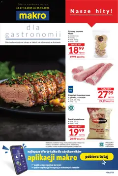 Pogląd gazetki "Oferta dla gastronomii" ze sklepu Makro ważnej od 27.12.2025