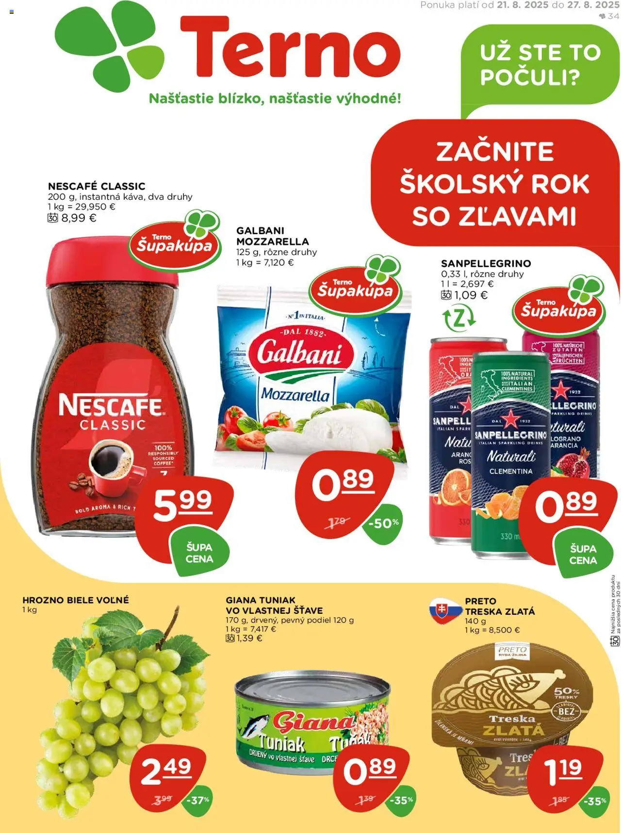 Terno Leták (21.08. - 27.08.2025) - Akčná ponuka