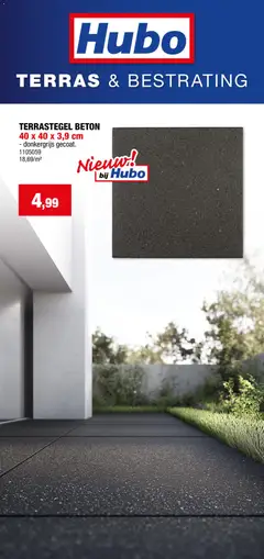 Voorbeeld van Hubo Terras & bestrating van winkel Hubo geldig vanaf 17/03/2026
